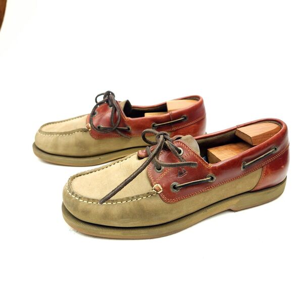 ECCO Seaport Boat Leather Loafers Shoes Mens Size 44 EU / 10 - 10.5 US main image 5